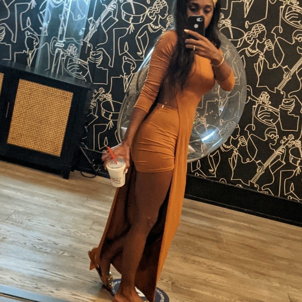 Maxi quarter sleeve short set.
